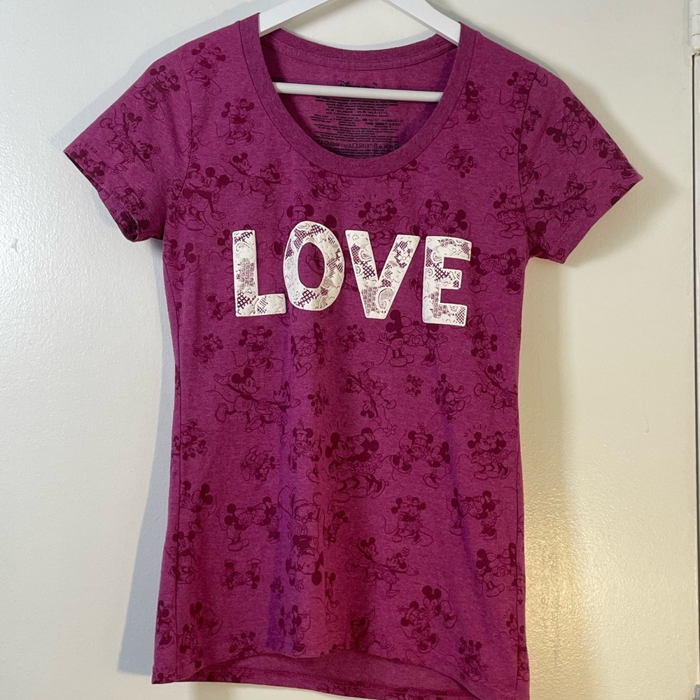 Disney Berry Short-Sleeve LOVE Tee